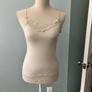 White House Black Market Lace Cami Cream Size XS